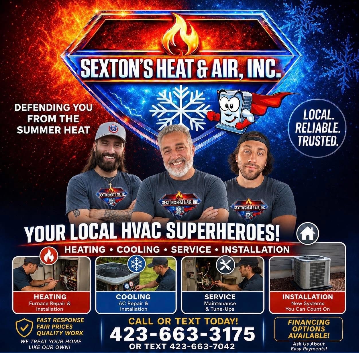Sexton's Heat and Air team