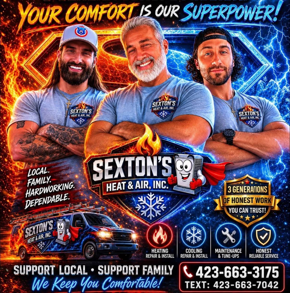 Sexton's Heat and Air promotional